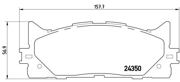 A.B.S. P 83 117 BREMBO Bremsbelagsatz, Scheibenbremse